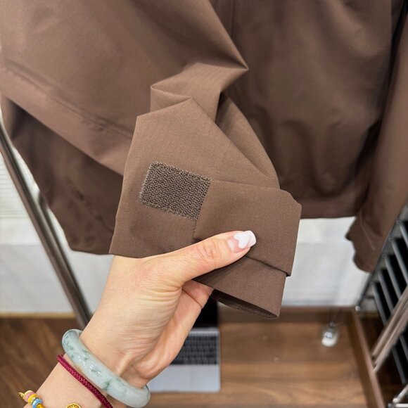 Brown Oblique Zipper Hooded Jacket Kolon Sport - Picture 5 of 6